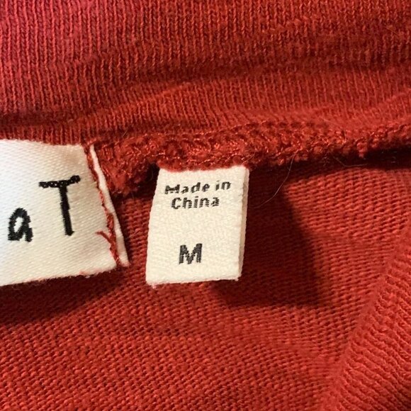 Habitat Women's Asymmetrical Button Cowl Neck Cotton‎ Long Sleeve Tunic Size M - Picture 8 of 12